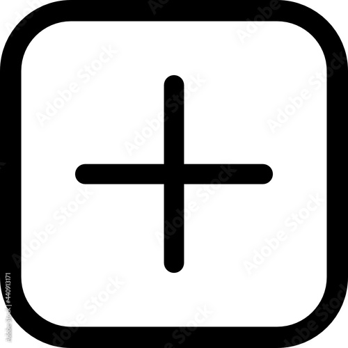 add button icon vector
