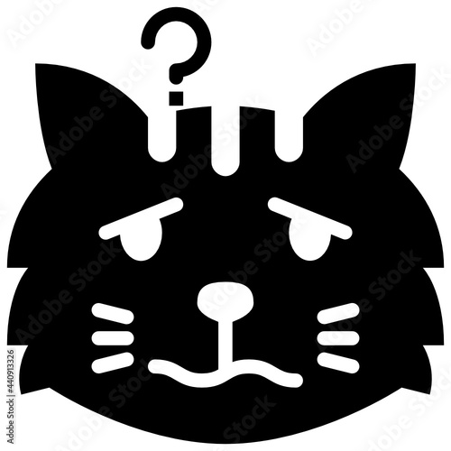 confused glyph icon