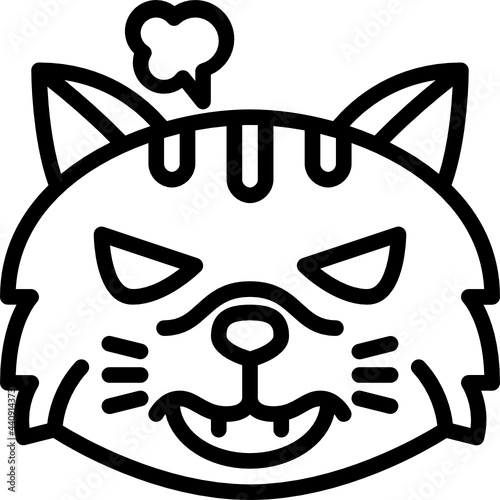 rage outline icon