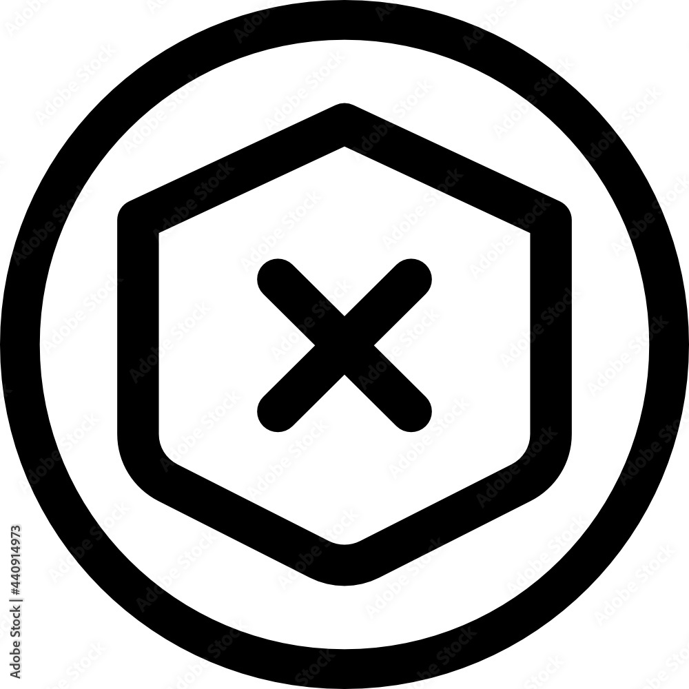 Obraz premium unsafe icon vector