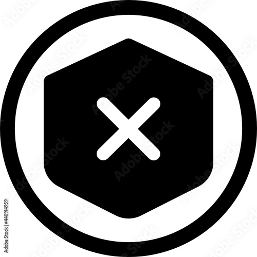 unsafe icon vector