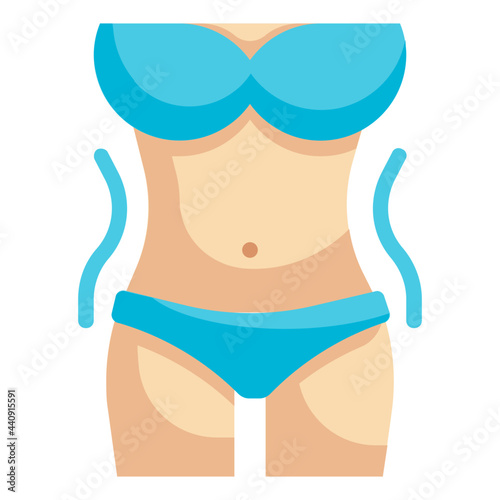 body flat icon