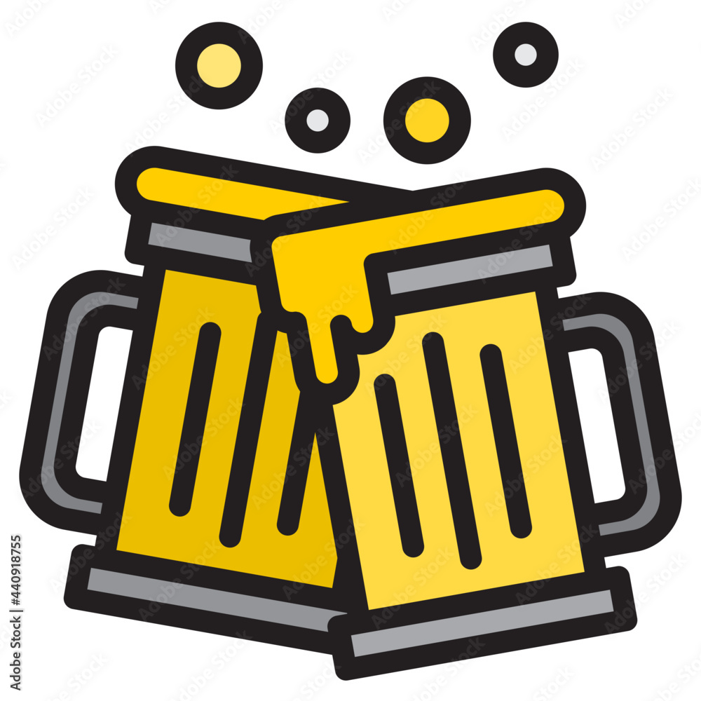 Beer color line style icon Beer color line style icon