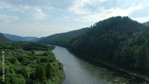 the river in the mountains