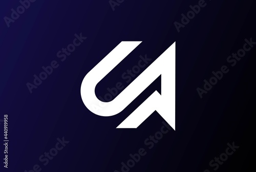 Modern Simple Minimalist JP or up Logo design vector