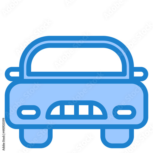 car rental blue style icon