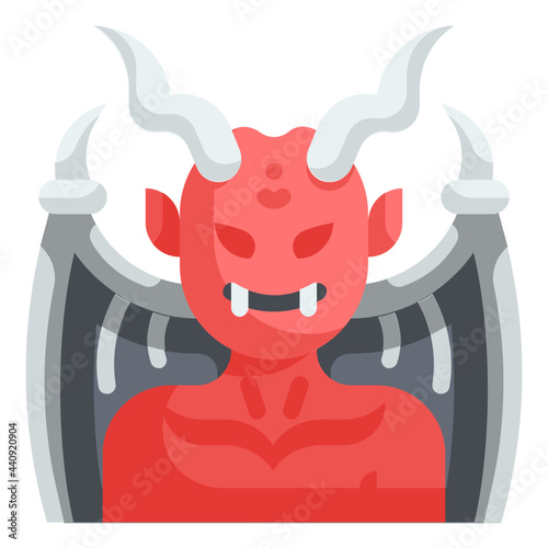 demon flat icon