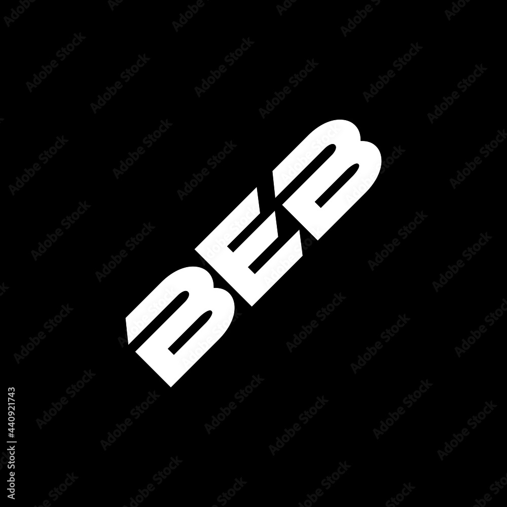 BEB letter logo design with black background in illustrator, vector logo modern alphabet font overlap style. calligraphy designs for logo, Poster, Invitation, etc. BEB letter logo design with black background in illustrator, vector logo modern alphabet font overlap style. calligraphy designs for logo, Poster, Invitation, etc.
