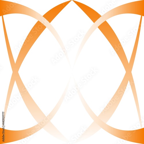 Background of summer in orange, curve 033