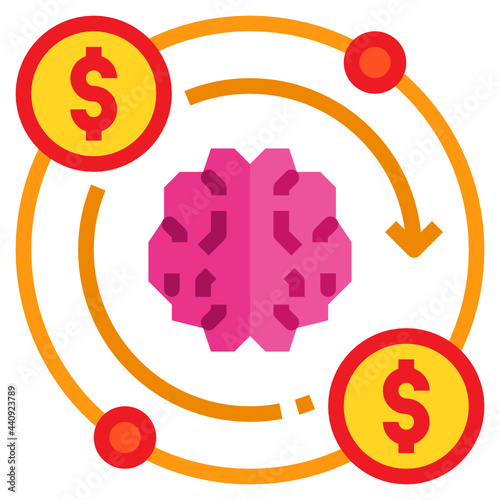 Brain flat icon