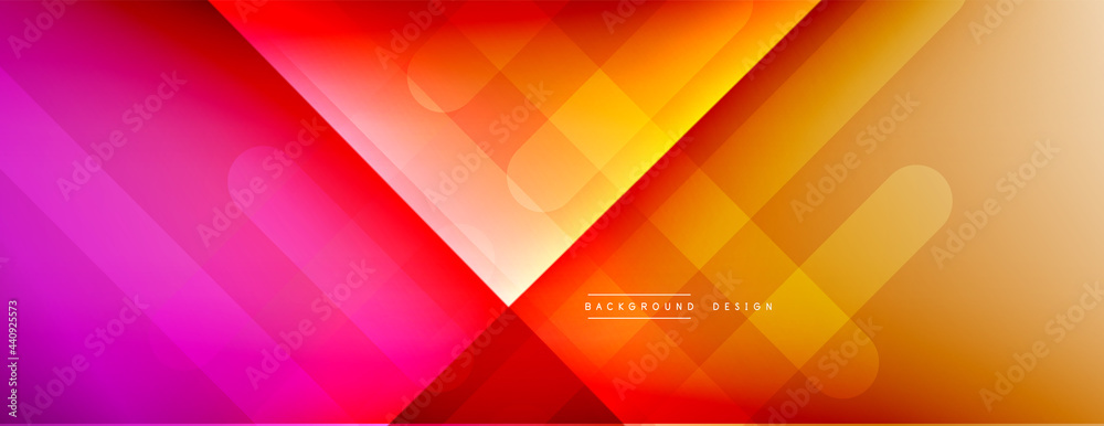Fototapeta premium Dynamic lines abstract background. 3D shadow effects and fluid gradients. Modern overlapping forms