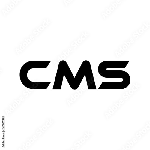 CMS letter logo design with white background in illustrator, vector logo modern alphabet font overlap style. calligraphy designs for logo, Poster, Invitation, etc.