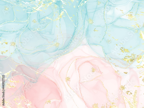 Abstract alcohol ink texture marble style background.