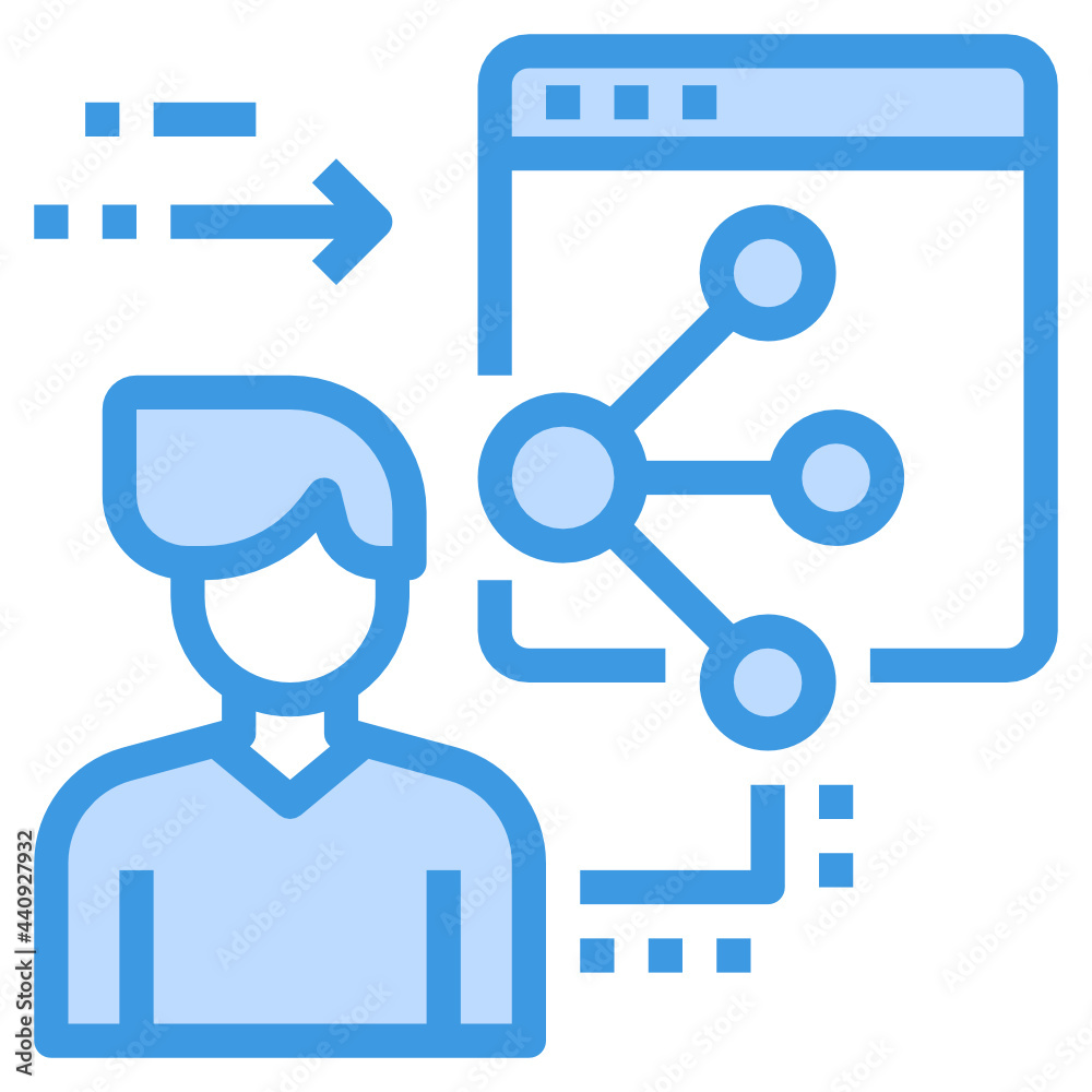 Administrator blue outline icon Administrator blue outline icon