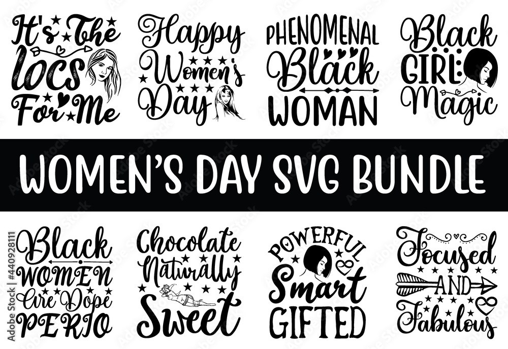 Women's Day SVG Bundle Cut Files for Cutting Machines like Cricut and Silhouette