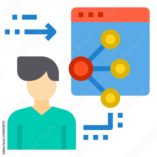 Administrator flat icon