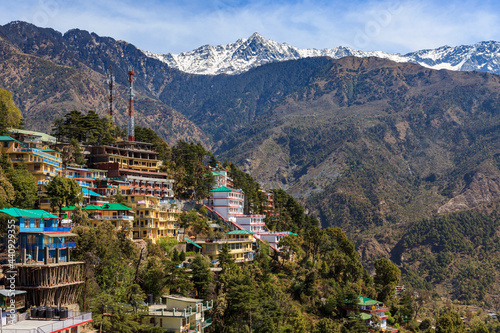 Foto The City of dharamsala in India