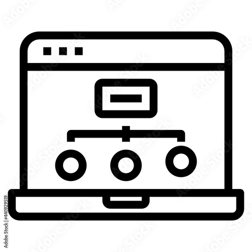 Site Map outline icon