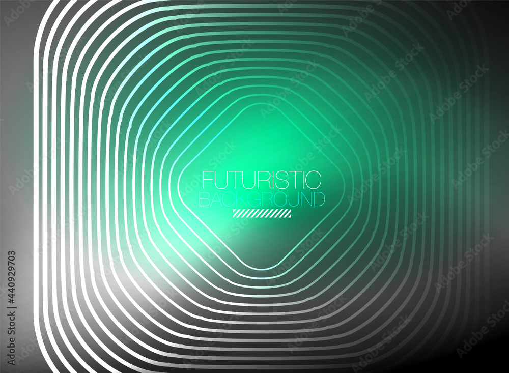 Neon color square shape lines abstract background. Shiny magic energy and motion concept, vector abstract wallpaper background Neon color square shape lines abstract background. Shiny magic energy and motion concept, vector abstract wallpaper background
