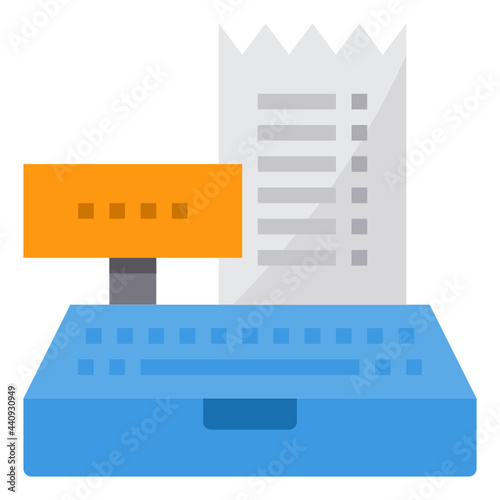 Cashier flat icon