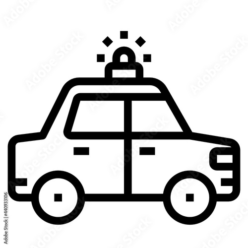 Police Car outline icon