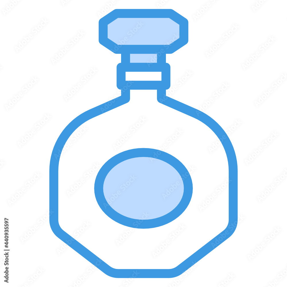 Perfume blue outline icon Perfume blue outline icon