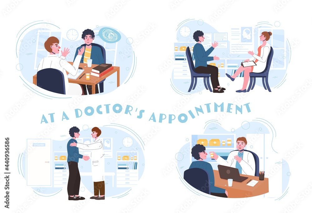 Professional medical treatment. Therapist consultation. Doctor appointment. Professional medical treatment. Therapist consultation. Doctor appointment.
