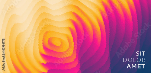 Abstract splash with ripples. Background for banner, poster, flyer, card, cover or brochure. 3D wavy vector illustration.