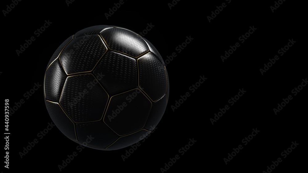 Naklejka premium Dark Golden Football
