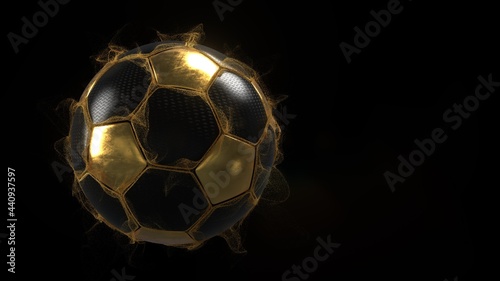 Dark Golden Football photo