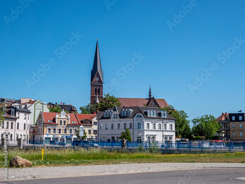 Blick auf die Altstadt von Staßfurt in Sachen-Anhalt photo