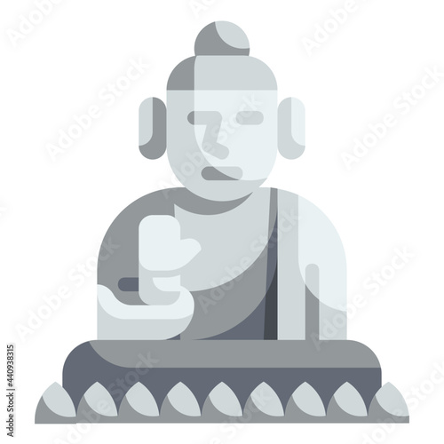 buddha flat icon