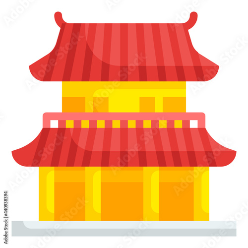 shrine flat icon