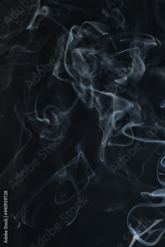 texture smoke black background, bract air waves fog