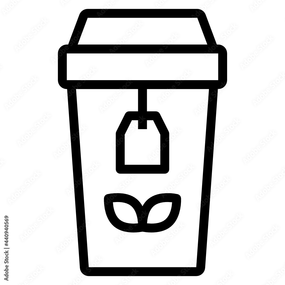 Tea outline icon Tea outline icon