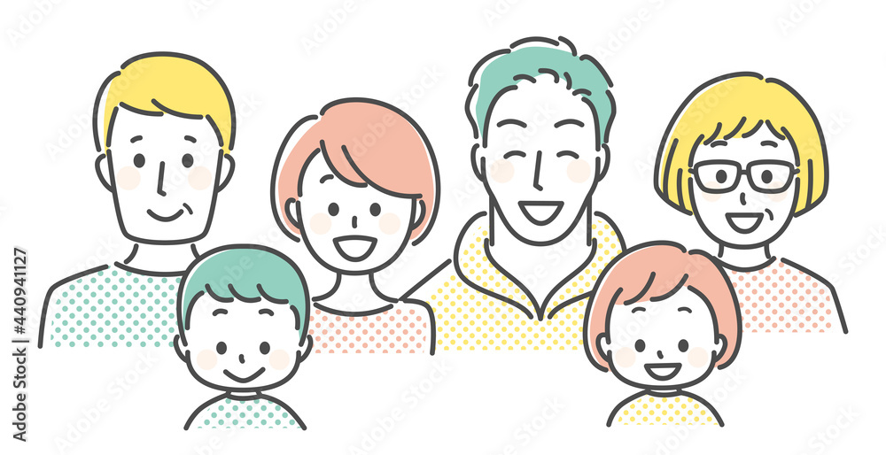 simple illustration of family members simple illustration of family members