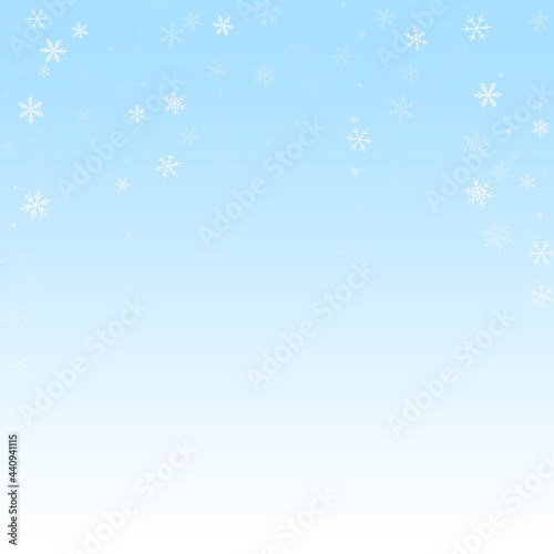 Sparse snowfall Christmas background. Subtle flyin © Begin Again