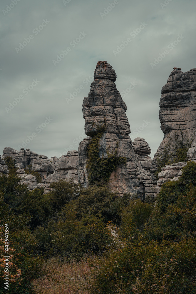 Paisaje de piedras y rocas El Torcal Málaga Paisaje de piedras y rocas El Torcal Málaga