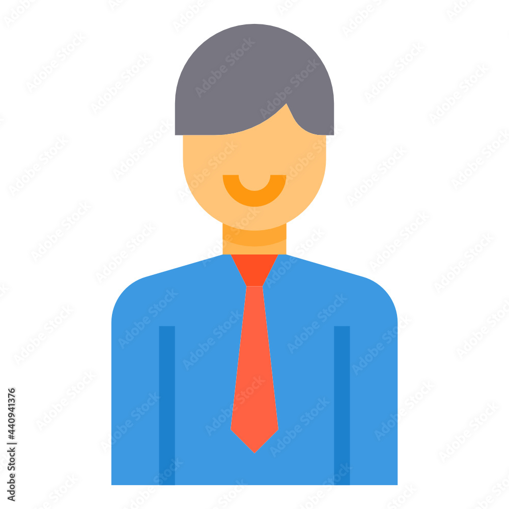 Businessman flat icon Businessman flat icon