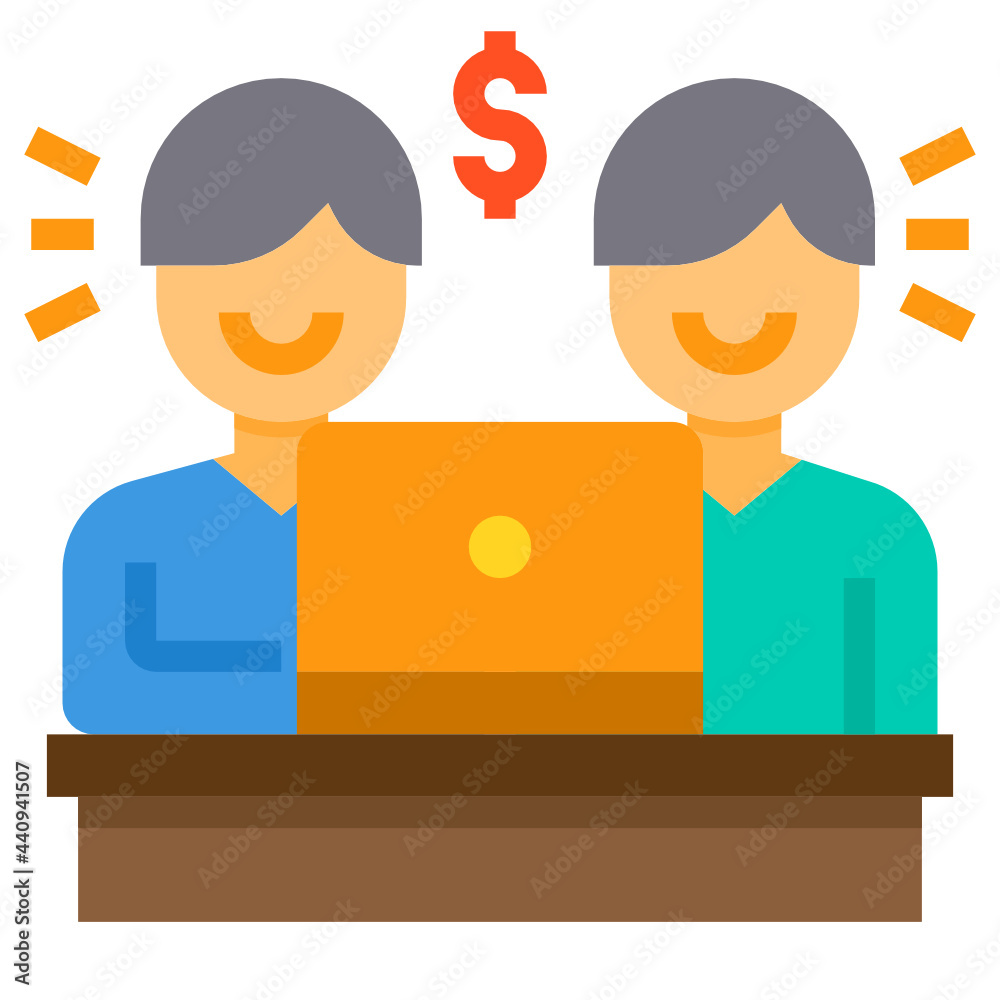 Obraz premium Teach flat icon