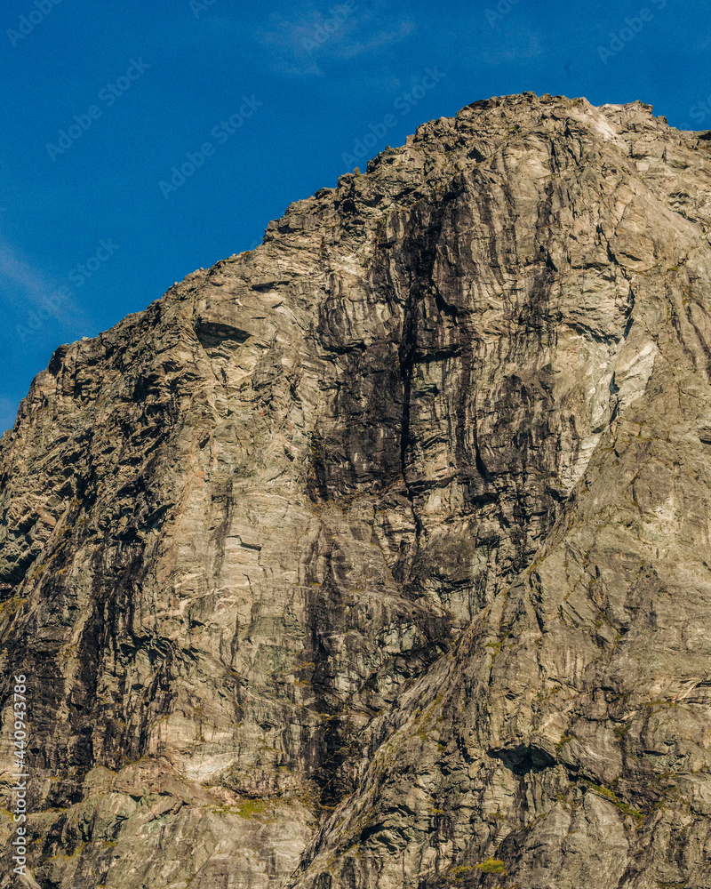 Rocky cliff close up
