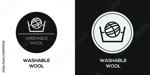 Creative (washable wool) Icon ,Vector sign.