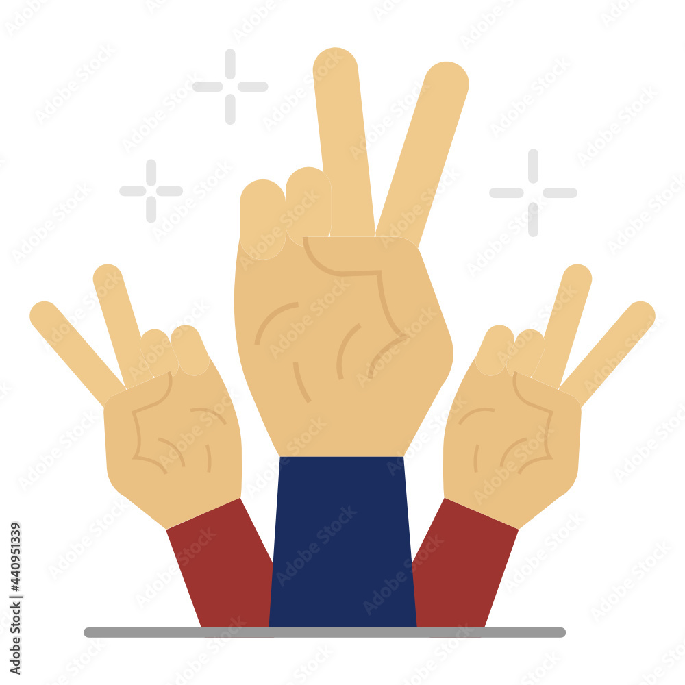 Fototapeta premium Independence Concept, Victory or Freedom Vector color Icon Design, American culture and traditions Symbol, United States Social Sign, US Arts and literature Stock illustration
