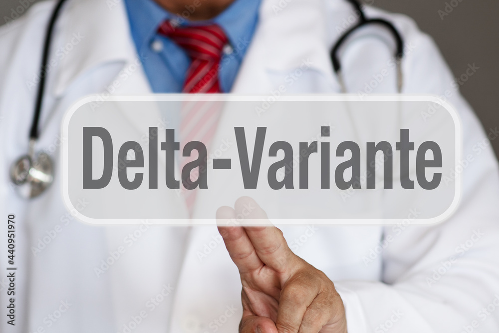Delta Variante - Symbolbild mit Arzt Delta Variante - Symbolbild mit Arzt