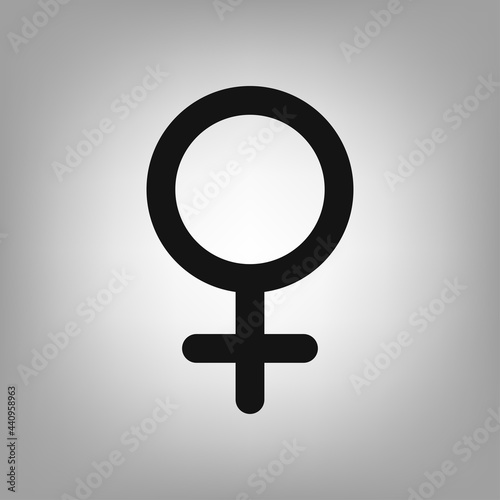 Female symbol icon for the interface of applications, games.