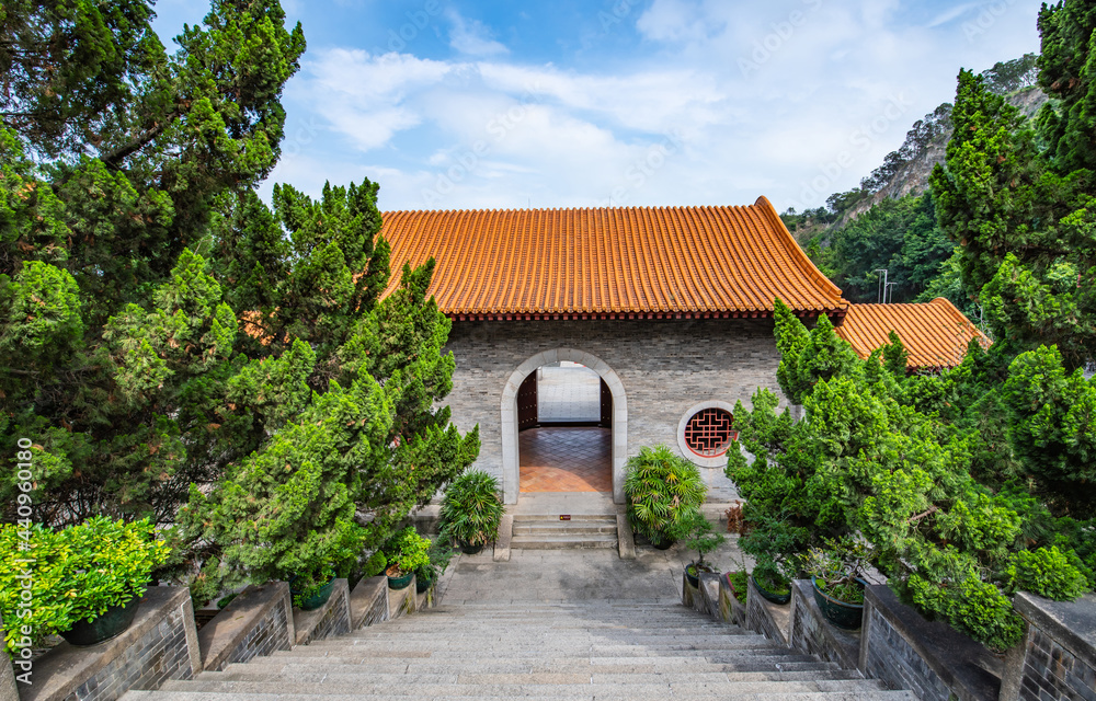 Ancient architecture landscape of Tianhou Palace, Nansha, Guangzhou, China