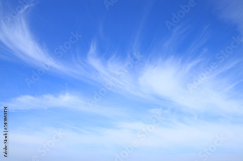 Fototapeta Naklejka Na Ścianę i Meble -  Beautiful blue sky with veil clouds