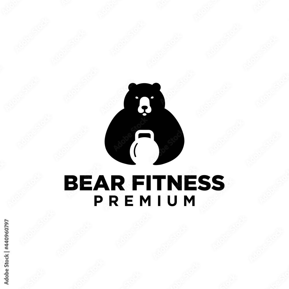 bear silhouette design illustration