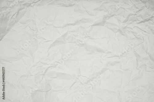 wrinkled white paper texture background.
