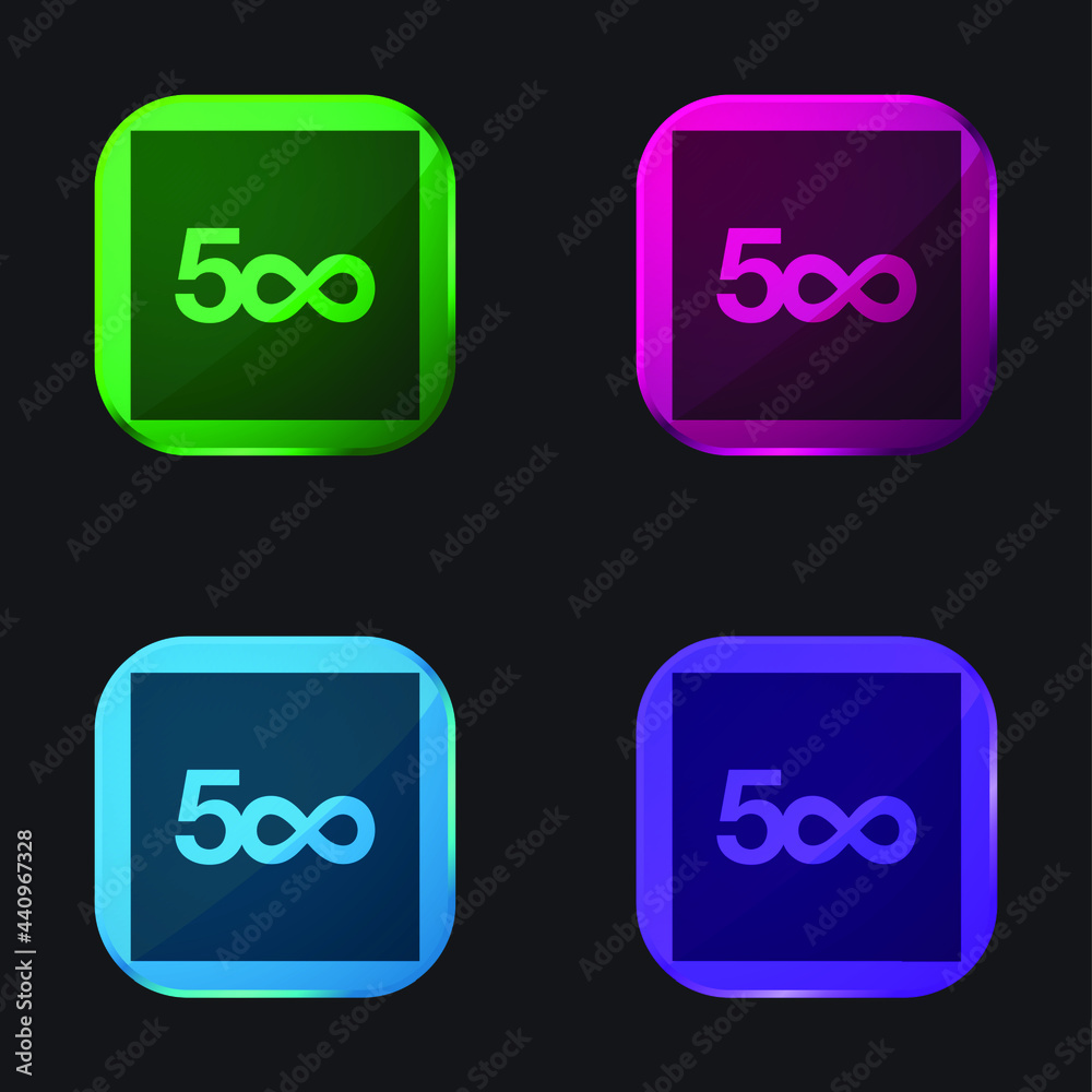 500px four color glass button icon 500px four color glass button icon